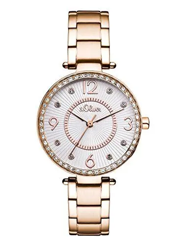 Produktbild: s.Oliver Time Damen Armbanduhr Zeitlernuhr Quarz Edelstahl SO-3308-MQ
