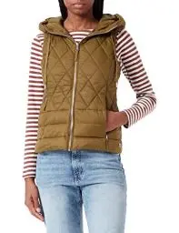 Produktbild: s.Oliver Women's 120.12.208.16.155.2120485 Weste ärmellos, Khaki/Oliv, 38