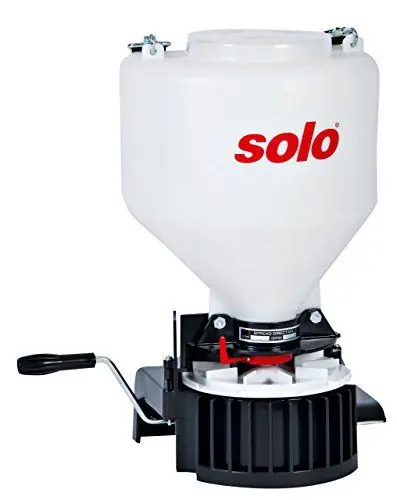 Produktbild: Solo 421 Granulatstreuer, Samenstreuer, Winterstreugut Streuer, weiß, 28 x 25 x 48 cm