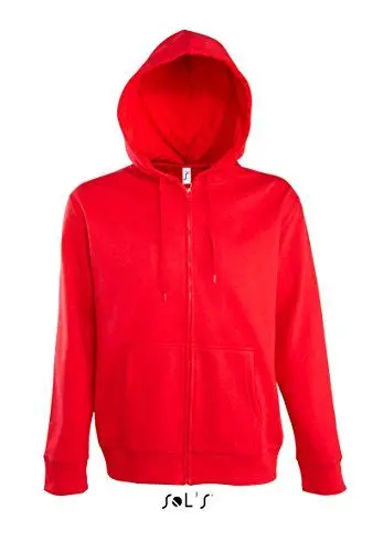 Produktbild: SOLS Men Hooded Zipped Jacket Seven 47800 3XL,Red