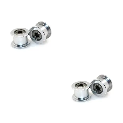 Produktbild: SOLUSTRE 10 Stk Riemenspannrolle hobelmaschinen abrichte hobelmaschine Zahnriemenrad bohnermaschine bohrmaschine cnc drehmaschine Zahnriemen-Umlenkrolle Zahnriemenscheibe Silver