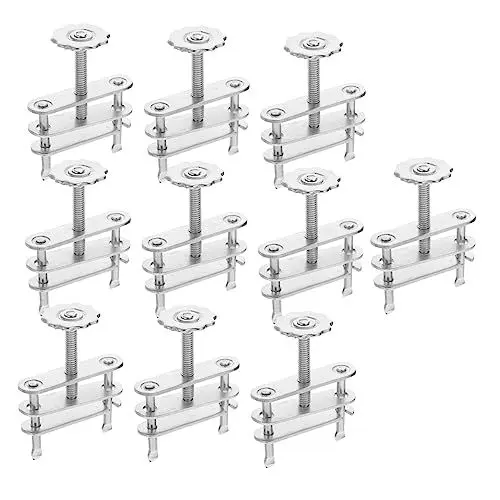 Produktbild: SOLUSTRE 10 Stück Lederschlauch-Wasserstopper Gummischlauchschelle Schraubklemme Kompressor Für Schläuche Laborschlauchhalter Metall Silberne Drehschraube Schlauchklemmen