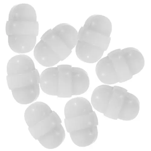 Produktbild: SOLUSTRE Laborrührstäbe 10er-pack Magnetrührstäbe Ptfe-material Weiß für Chemische Experimente mit Heizplatten