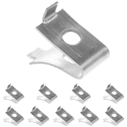 Produktbild: SOLUSTRE 10st Regal Halter Regalhalterungen Regalheringe & Regalklammern Aus Draht Einlegeböden Halterung Regalnägel & Glasbodenträger Rostfrei Glas Regal Schrank Rostfreier Stahl