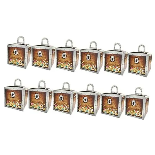 Produktbild: SOLUSTRE 12 Stücke Halloween Candy Boxen Schatz Brust Leckereien Favor Boxen Für Party Dekorationen