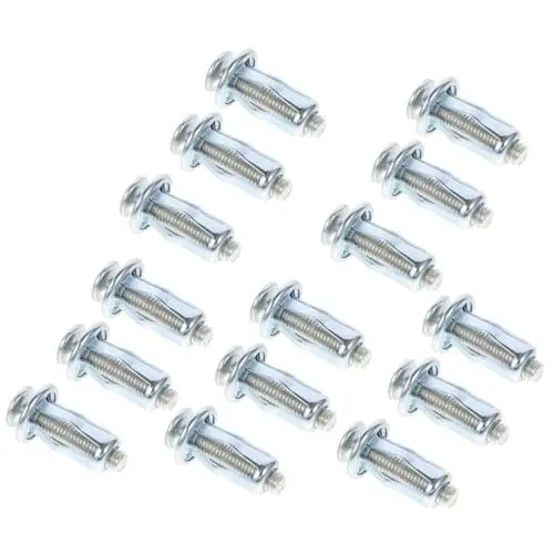 Produktbild: SOLUSTRE 15 Stk Blüten blätter Muttern sicher safety metallplatten Jack-Mutter-Werkzeug Blütenblätter Nüsse Nummernschildbefestigungen wagenheber Blatt erweitern aus Stahl Verschluss