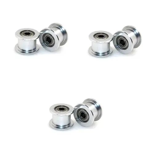 Produktbild: SOLUSTRE 15 Stk Riemenscheibe Riemenspannrolle Zahnriemen-Umlenkrolle hobelmaschinen abrichte hobelmaschine Zahnriemenrad bohr fräsmaschine bohrmaschinen cnc drehmaschine Silver