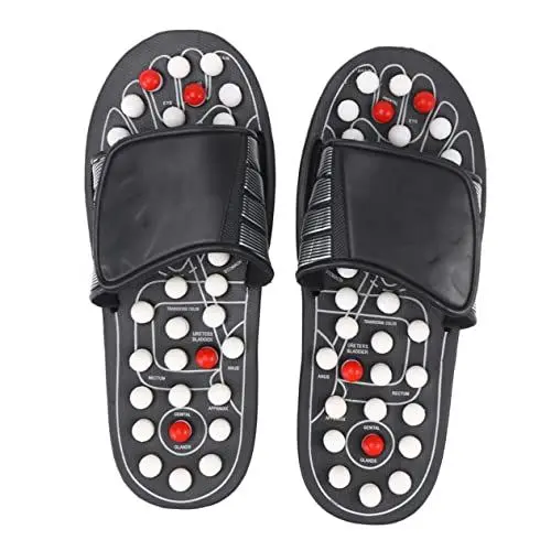 Produktbild: SOLUSTRE 1 Paar Akupunkturpunkt Massage Hausschuhe Fußmassagegerät Schuhe Arch Pain Massage Schuhe Shiatsu Relax Sandalen Relax Reflexzonen Sandalen Einweg Outdoor-schuhe Männer Und Frauen