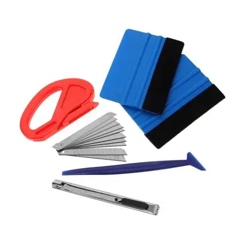 Produktbild: SOLUSTRE 1 Satz Fensterfolie werkzeug Toolkit zum Glätten von Tapeten Tönungsset für Autoscheiben Tapete glatter Tapeten-Tool Tapeten-Kit Tapeten-Anwendungskit Tapetenschaber Plastik