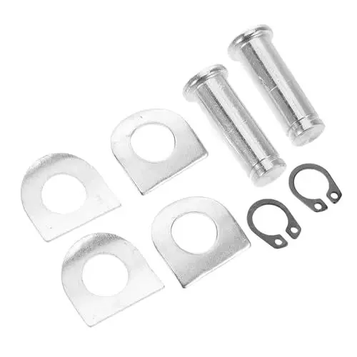 Produktbild: SOLUSTRE 1 Satz Motorradpedalzubehör Pedalstifte Pedalschrauben -Fußpedalrastenhalterung Fußrasten mit Halterung -Tuning-Teile Haltering Aluminiumlegierung Silver