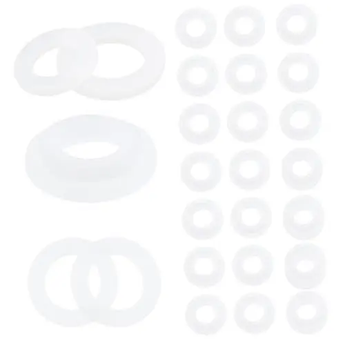 Produktbild: SOLUSTRE 1 Satz O-Ring Silikondichtung Haushalt O-Ring Wasserhahn Unterlegscheiben Ring o Ringe gummidichtungen gummi dichtungsringe Dichtung Wasserschlauch o Ringset Kieselgel Weiß