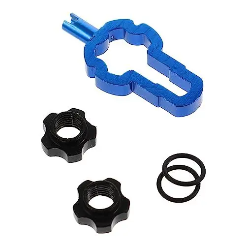 Produktbild: SOLUSTRE 1 Set Fahrradfelgen-umrüstmutter-Adapter Für Fahrradventilkappen Aluminiumlegierung Einfache Installation Leichtes Design Hohe Härte Fahrradrad-zubehör