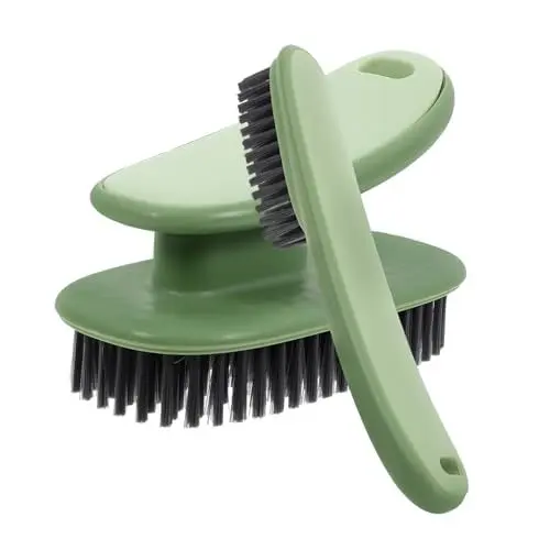 Produktbild: SOLUSTRE 1 Satz Reinigungsbürste Multifunktionsreinigung Schuhbürste Bürste Zum Reinigen Schuhwaschbürste Wäschereinigungswerkzeuge Haushaltswäschebürste Wäscheschrubber Plastik Green 2st