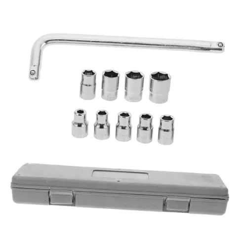 Produktbild: SOLUSTRE 1 Satz Werkzeugsatz Werkzeugset Motorradwerkzeug motorradzubehör Mechanik-Werkzeug Hardware-Tool Reparaturwerkzeuge für Motorräder Kohlenstoffstahl Silver