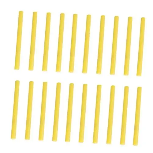 Produktbild: SOLUSTRE 20St Heißschmelzklebestab plastikkleber glaskleber papierkleber klebestreifen Kunststoffkleber Bastel-Klebestifte farbige Heißklebestifte farbiger Heißklebestift Mini Gelb Yellow