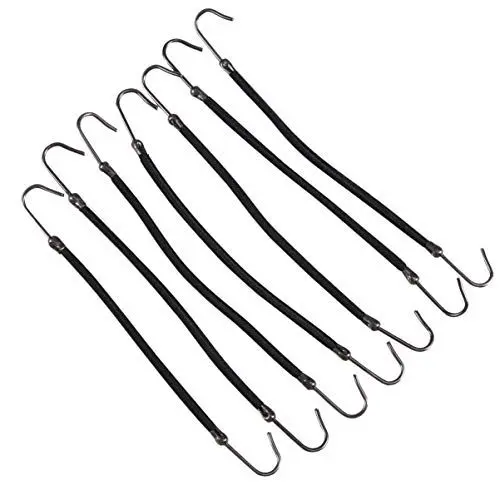 Produktbild: SOLUSTRE 20st Zopfgummi Pferdeschwanzhaken Elastisches Haargummi Mit Haken, Schwarz Haken Für Pferdeschwanz Haken Haargummi Haarbänder Für Damenhaar Scrunchies Fräulein Verschluss Weben