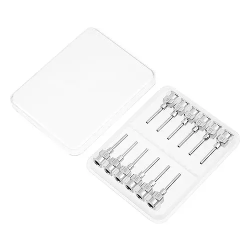Produktbild: SOLUSTRE 2 Sets Edelstahl-dosiernadeln Set Für Kleber Luer-lock-nadeln Industriequalität 12 Stück * 2