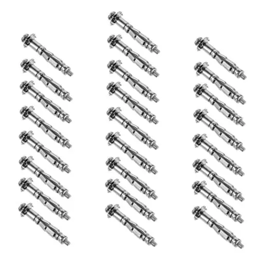 Produktbild: SOLUSTRE 25er-pack Hohlwandfixierer Hohlziegel-expansionsschrauben Gipskarton-befestigungsschrauben Hochleistungsteile