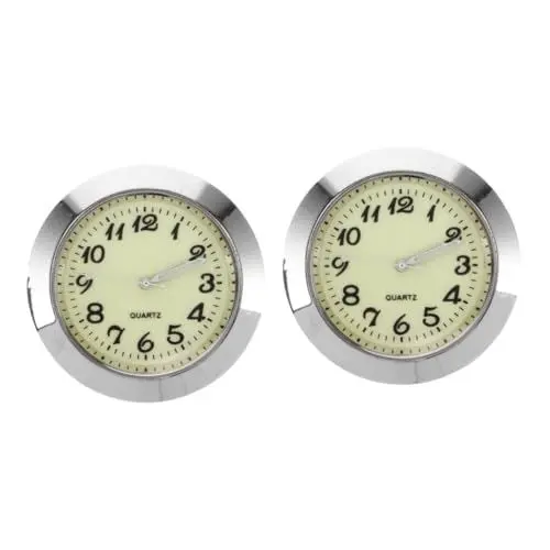 Produktbild: SOLUSTRE 2St Auto-Quarzuhr uhr für auto armaturenbrett car clock Auto Innenraum Uhr Autoaufkleber Uhr Auto Uhr Dashcams für Autos Fahrzeuguhr Autouhr Uhr aufkleben Mini rund um die Uhr Abs