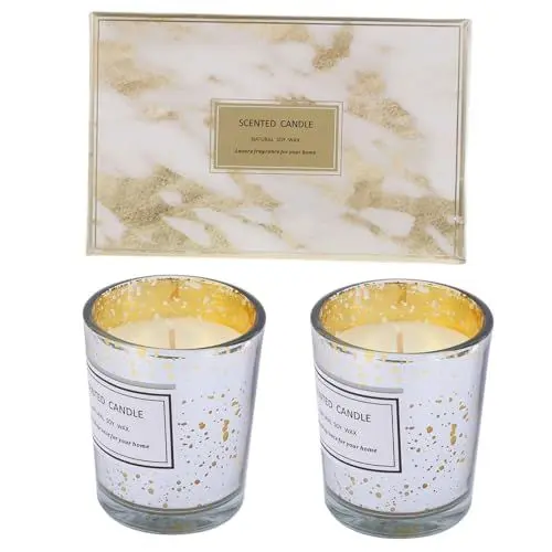 Produktbild: SOLUSTRE 2St Duftkerzen-Geschenkbox duftende Teelichtkerze kleine Duftkerzen aromatische Kerze Tischkerze Aromatherapie-Kerze Szene-Layout-Kerze romantisch Drehtür Tischgesellschaft Wachs
