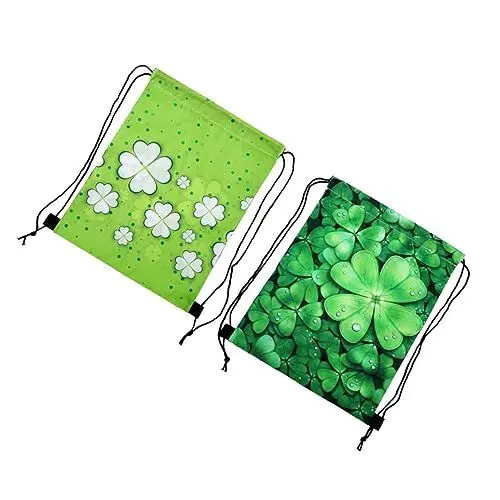 Produktbild: 2St Irischer Partybeutel mit Kordelzug Tasche mit Kordelzug aufbewahrungssack storage pockets slice einkaufstasche Aufbewahrungsbeutel bedruckte Reisetasche Drucken Rucksack Irland