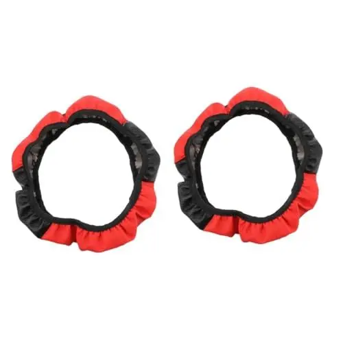 Produktbild: SOLUSTRE 2St Lenkradabdeckung Lenkradschutzhülle atmungsaktiver Lenkradbezug auto lenkung abdeckung autolenkradüberzug car steering wheel covers Lenkradhülle aus Leder auto lenkrad fall