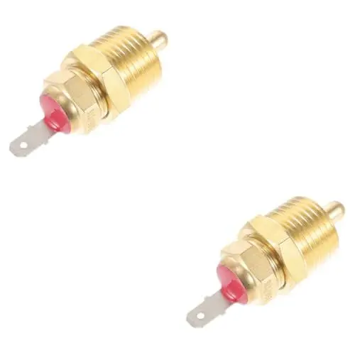 Produktbild: SOLUSTRE 2St Motorthermostat Temperatursensor elektrisch Automobil heizkörper thermostat heitzkörperthermostat thermische Kontrolle Temperaturkontrolle Wagen Kühlkörper Schalter Aluminium