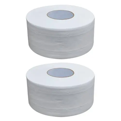 Produktbild: SOLUSTRE 2 Rolle Toilettenpapier Toilettenhandtücher Taschentuch Serviette büroartikel bürobedarf handelsübliche Papierhandtücher Haushalt Jumbo-Papier Rollenpapier Gewebe Weiß