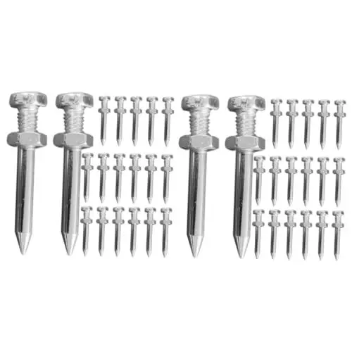 Produktbild: SOLUSTRE 2 Sätze Gartengras Vertikutierer Nägel Rasenbelüfter Bodenbelüfter Spike Belüfter Werkzeug Belüfter Nägel Belüfter Heringe Belüfter Zubehör Belüfter Schuhe Nägel 26 Stück * 2