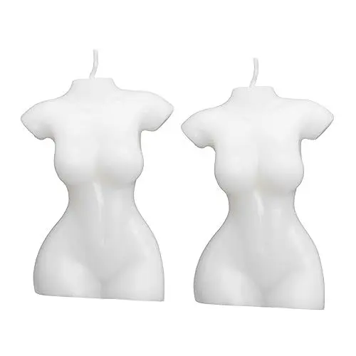 Produktbild: SOLUSTRE 2st Duftkerzen Hochzeit Partei Liefert Mini-kerze Körper Stehen Kerze Weibliche Nude Figuren Frauen Körper Kerze Menschliche Aromatherapie-kerze Paraffin Ätherisches Öl Haushalt