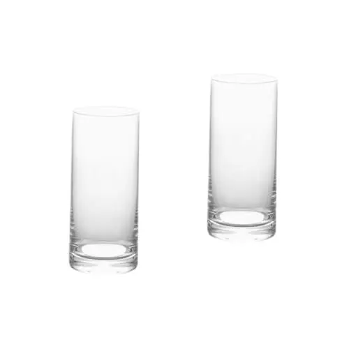 Produktbild: SOLUSTRE 2st Kristallglas Tassen Abmessen Flaschen Getränk Latte-gläser Cocktailgläser Cocktails Trinkgläser Sirup Tasse Für Erwachsene Espresso Becher Mit Deckel Und Strohhalm Transparent