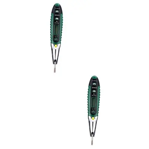 Produktbild: SOLUSTRE 2st Teststift Batterie Spannungsprüfer Elektrischer Stromprüfer 12-volt-tester Spannungsprüfer Messgerät Summer Alarm Tester Steckdosentester Elektroskop-stift Berührungslos Metall