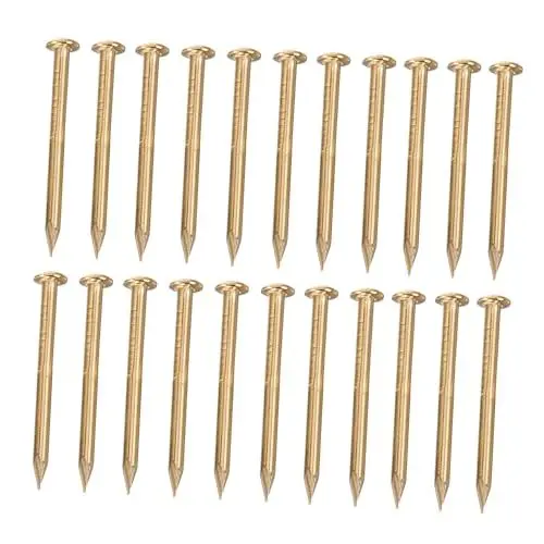 Produktbild: SOLUSTRE 300-Teiliges Hochwertiges Großes Bastelbild-Sortiment Aus Messing Kleine Fransen Aus Reißzwecken Mini-Schiefertafel Langlebig Für Selbstgemachte Rundholz-Miniaturprojekte