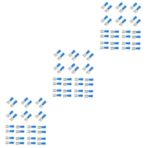 Produktbild: SOLUSTRE 300 Stk Isolierter Kabelschuhe Crimpen Spatenklemme Flachstecker-sortiment Crimpverbindersatz Männliche Weibliche Kabelanschlüsse Schnelltrenn-flachstecker Metall