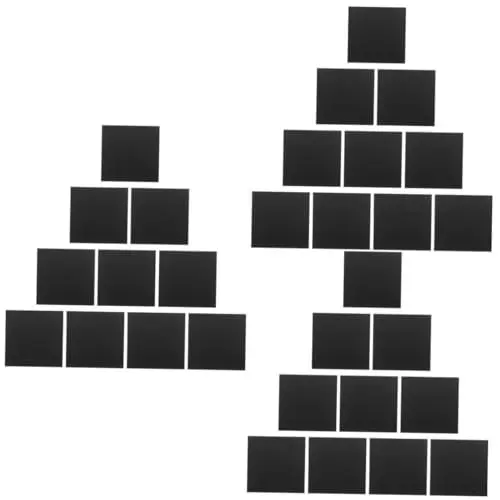Produktbild: SOLUSTRE 30 Stück Schwarze Acrylplatte Gegossene Quadratische Platte Fotorahmenplatte Acrylplatte Bastelzubehör