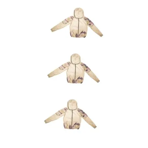 Produktbild: SOLUSTRE 3St Moskito-Kleidung Jacke Anzüge Schild Outfits Weste das Outfit Kleider Campingkleidung -Kleidung Sommer Outdoor-Anzug vierteiliges Set Gittergewebe