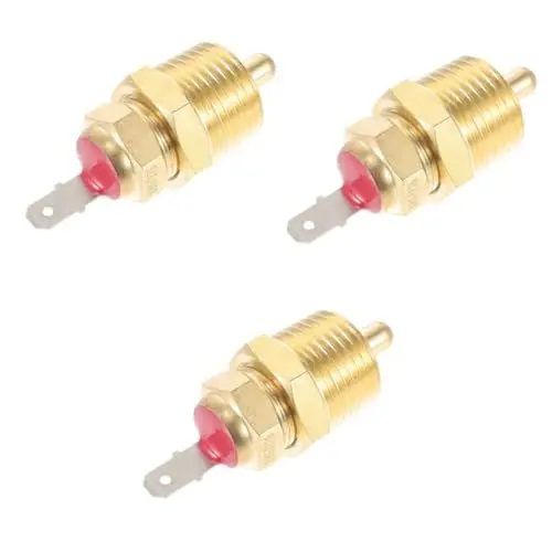 Produktbild: SOLUSTRE 3St Motorthermostat Temperaturkontrolle elektrisch Automobil Thermal- heizkörper thermostat heitzkörperthermostat für Fan Temperatursensor Kühlkörper Schalter Aluminium