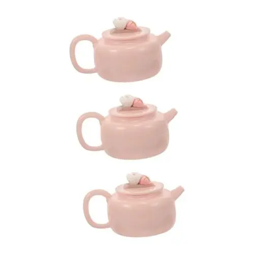 Produktbild: SOLUSTRE 3St Teeservice teekannen set teekannenset Büro-Teeservice Teekannen-Set Teekessel chinesische kompakter Wasserkocher tragbar Tee Set Balkentopf reisen Porzellan