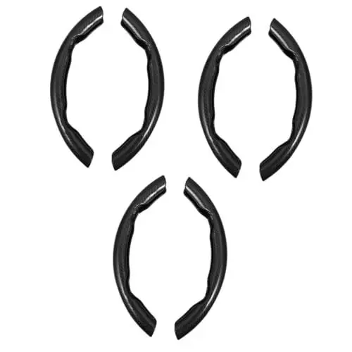 Produktbild: SOLUSTRE 3 Paare Lenkradhülle lenkradbezug lenkradabdeckung Auto Innenausstattung schwarzes Autozubehör für Accessoires für Männer Lenkradschutz Autoradabdeckung für Frauen Abs