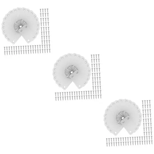 Produktbild: SOLUSTRE 3 Sätze Festes Code-layer-board Einfache Installation Mit Schrauben Regalverbindungsteile Gerade Klammer Flacher Teller Metallhalterung Flache Halterung Silver 20 Stück * 3