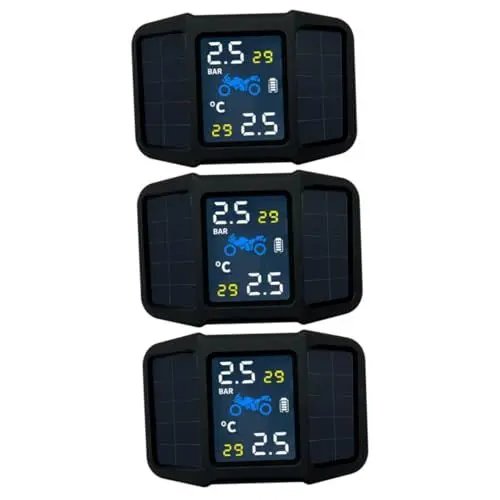Produktbild: SOLUSTRE 3 Sätze Reifendrucküberwachung Langlebiges Reifendruckmessgerät Reifendrucksensor Für Reifendruckgeräte Motorradzubehör Reifendrucksensor