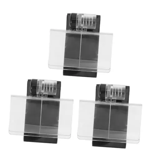Produktbild: SOLUSTRE 3st Tischname Clip Zahlenkarten-clips Kartenklemme Nachrichtenkartenclip Ticketinhaber Desktop-fotohalter Werbeclips Schmuckständer Memohalterständer Werbeschild-clip Black Plastik