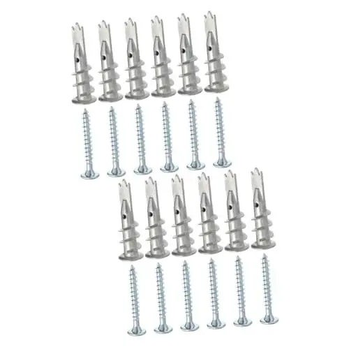 Produktbild: SOLUSTRE 400 Stk schrauben wandverkleidung wand polsterung drywall anchor selbstbohrende Wandanker selbstschneidende Selbstbohrende Gipskartonbefestigung aus Metall Zinklegierung