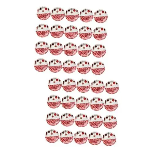 Produktbild: SOLUSTRE 40 Stk Schneeflocke-weihnachtspappteller Urlaub Pappteller Weihnachtskuchenplatten Weihnachtsessen Gericht Einweg-weihnachtsteller Geschirr Geschirr Obstgericht Papier Weihnachten