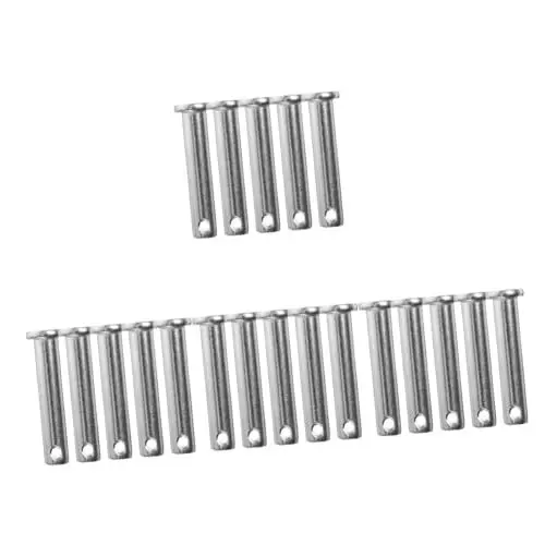 Produktbild: SOLUSTRE 4 Sätze Stift Gerüstzubehör Kupplungsbolzengerüst Halterung Für Gerüste Gerüsthalter Steckbolzen Für Gerüste Gerüstteil Gerüstversorgung Rostfreier Stahl Silver 5 Stück * 4