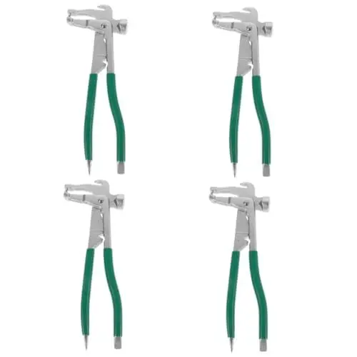 Produktbild: SOLUSTRE 4 Stück Ausgleichsgewichtszange zange für radgewichte Zangen-Auswuchtwerkzeug Reifen Auswuchtgewichte Reifenbalancegewichte Schwerlast-Radgewichtshammer Clip-on-Radgewichtswerkzeug