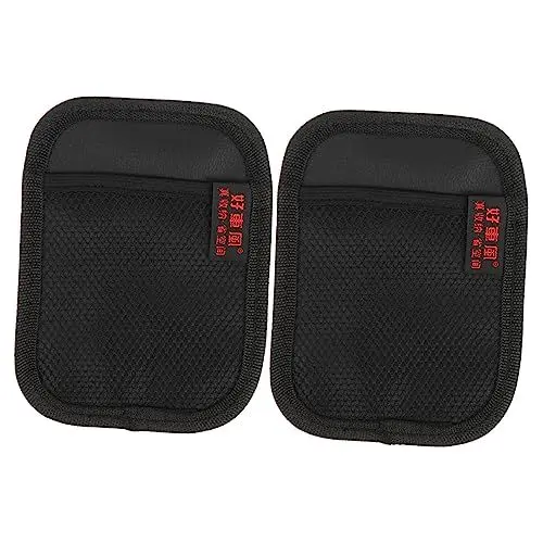 Produktbild: SOLUSTRE 4 Stück Auto Aufbewahrungstasche Kopfstütze Matten Multifunktionale Auto-aufbewahrungstasche Handyhalter Auto Taschennetz Wagen Kleines Frachtnetz Mesh-taschen Innen Oxford-stoff