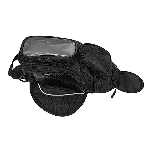 Produktbild: SOLUSTRE 4 Stück Tankrucksack Magnetischer Tankrucksack Motorradtasche Tankrucksack-Regenschutz Motorbike Bags Tankrucksack für den Außenbereich -Tanktasche Oxford Black