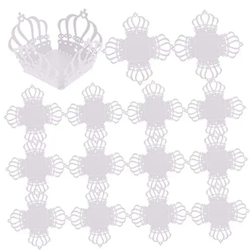 Produktbild: SOLUSTRE 50 Schachteln Schokoladentablett hochzeitsdeko verpackungsmaterial Kuchen Pappbecher Schokoladenfolienverpackungen Bonbonschokolade Weihnachtsdekoration Kraftpapier