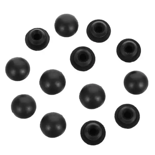 Produktbild: SOLUSTRE 50 Stück Kopfhörerstecker Abschleppadapter Flaschenheber Pumpe Servolenkungsflüssigkeit Jack Handelsaufzug Getriebe Der Unteren Einheit Horizontale Klinkenstecker Luft Black Gummi